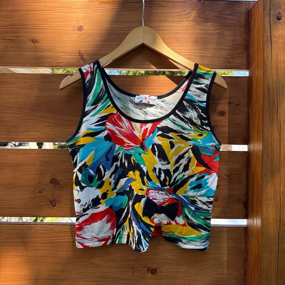 Vintage Colorful Abstract Women's Tank Top